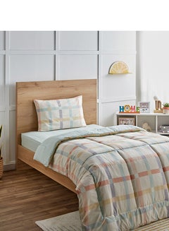 Buy Playland Colorade Kapas 2-Piece 144TC Cotton Twin Comforter Set 220 x 160 cm in UAE