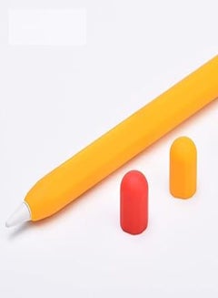 اشتري SATIS Silicone Case Compatible for Apple Pencil 2st Generation, Soft Siliocne iPencil 2 Holder Grip Sleeve Cover Accessories. (Yellow) في مصر
