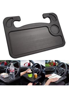 Steering Wheel Desk Foldable Car Trays For Eating Auto Steering Wheel Desk  Car Travel Table With Drink Cup Groove For Laptop