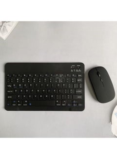 Buy Universal Wireless Bluetooth Keyboard And Mouse Set Black 27x13x3cm in UAE