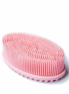 اشتري 2Pcs Upgrade 2 in 1 Bath and Shampoo Brush Silicone Body Scrubber for Use Shower Exfoliating Premium Loofah Head Scalp Massager Wet Dry Easy to Clean في الامارات