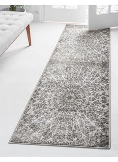 اشتري Sofia Collection Area Rug Grace (2' X 13' 1" Runner Dark Gray Gray) في الامارات