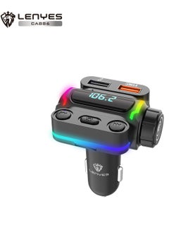 اشتري Lenyes CA886 HD Lossless Sound Quality Fast Car Charging, Multifuntion WIRELESS 5.1 38W PD+QC3.0,USB MUSIC +TF+Colorful Ambient Light. في الامارات