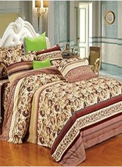 اشتري Family Bed 4015 stick Bed sheet satin cotton 4 pieces size 180 x 200 cm في مصر