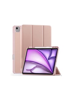 Buy Case for iPad Air 13 Inch Case 2024, TPU Flexible Back Cover with Pencil Holder for iPad Air 13 M2, Support Pencil Pro Charging, Auto Wake/Sleep, pink in Egypt