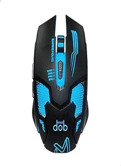 اشتري Dob M8500 GX USB Optical Mouse, Black Blue في مصر