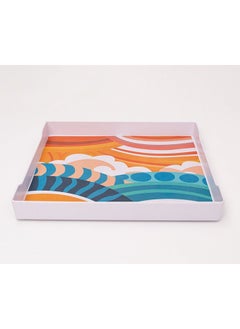 Buy Bright Designs Melamine Matt Square Tray  Set of 1
  (L 38cm W 38cm)AI in Egypt