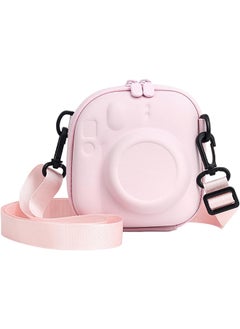 Buy Universal Protective Camera Case for Fujifilm Instax Mini 12 11 9 8 SE 7+ 40, Instant Camera Bag Hard EVA Case with Shoulder Strap- Blossom Pink in UAE