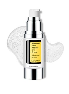 Buy Advanced Snail Peptide Eye Cream，Brightening eye cream for fine lines and dark circles with Snail Mucin and Niacinamide, 30 ml in Saudi Arabia