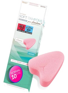 Buy Soft-Tampons Normal I 10 Pieces I Threadless tampons for Sports, Swimming & spa I Menstrual sponges Ultra Soft I Easy Insertion & Removal I Soft Tampon Without Thread in UAE