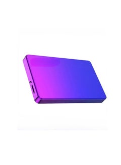 اشتري External Hard Drive, USB3.0 Ultra Slim HDD Storage Device, Portable Compact High-speed Mobile Hard Disk Compatible for Pc, Desktop, Mobiles, Laptop, Game Console, Ps4, (Gradient Blue Purple, 120GB) في السعودية