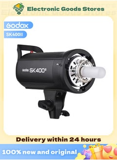 اشتري مصباح فلاش استوديو GODOX SK400II بقوة 400 واط مع نظام فلاش لاسلكي 2.4G X مدمج 2.4G، GN65، 5600K، مع ضوء إعداد 150 واط في السعودية