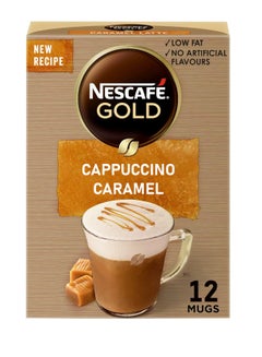 Buy Nescafe Gold Cappuccino Caramel 12 Mugs x 17g in UAE
