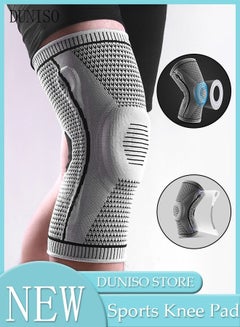 Buy 2 Piece Knee Pad Knee Brace with Side Stabilizers and Patella Gel Pads Adjustable Compression Knee Support Braces for Knee Pain Meniscus Tear ACL MCL Arthritis Joint Pain Relief Injury Recovery in UAE