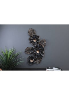 Buy Flora Wall Decor Black 92x49cm in UAE