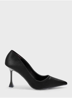 Buy Satin Pointed-Toe Pumps in UAE