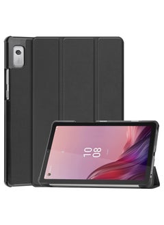 اشتري Case Compatible For Lenovo Tab M9 (TB-310FU), Multi-Angle Viewing Tri-Fold Case Ultra Slim Lightweight Stand Cover for Tab M9 (TB-310FU) 9 Inch 2023 Release (black) في السعودية