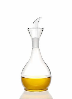 اشتري 380ml Clear Glass Olive Oil Dispenser Bottle, Oil & Vinegar Cruet with Pourers, Glass Non-Drip Leak Proof No Mess, NO Funnel Needed في الامارات