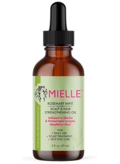 اشتري Mielle Organics MIELLE - ROSEMARY MINT, SCALP & HAIR OIL, INFUSED W/BIOTIN & ENCOURGES GROWTH, FOR DAILY USE, SCALP TREATMENT, SPLIT END CARE & SCALP & STRENGTHENING OIL في الامارات