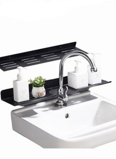 Buy 2-Piece Wall Mounted Floating Shelf,U-Shaped Faucet Rustproof Shelve,Shelf Storage Organizer in Saudi Arabia