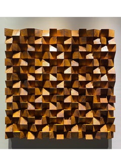 Buy Burnt Wood Acoustic Sound Diffuser By Woodeometry in Egypt