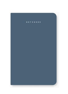 Buy A5 Size Minimalist Softbound Ruled Notebook 160 Pages 90gsm Thickness Navy Blue Cover in UAE