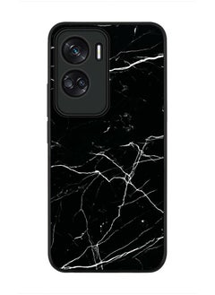 Buy Rugged Black edge case for Honor 90 Lite  5G  Honor X50i 5G, Slim fit Soft Case Flexible Rubber Edges Anti Drop TPU Gel Thin Cover -  Marble Print Black in UAE