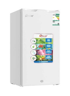 Buy Oscar Mini Bar Refrigerator Single Door 3.1 Cubic Feet 89 Liters R600A Annual Energy Consumption 121 kWh, White Color, Model OR120DW in Saudi Arabia