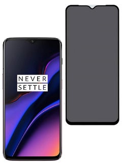 Buy Tempered Glass Screen Protector Anti-Spy Privacy Designed For OnePlus 6T Full Glue Edge to Edge Full Screen Coverage And Bubble Free in UAE