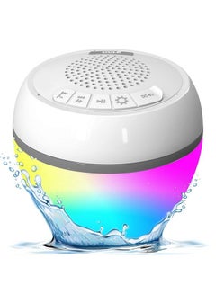 Buy Floating Pool Speaker With Lights Ip68 Waterproof Portable Bluetooth Speakers Stereo Surround Sound Outdoor Wireless Speaker For Pool Beach Shower Hot Tub Travel 50 Ft Range Usb Rechargeable in Saudi Arabia
