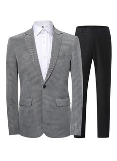 Buy New Slim Fit Suit Two-Piece Set in UAE