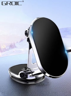 Buy Magnetic Phone Holder for Car Alloy Folding Magnetic Car Phone Support Car Magnetic Phone Mount 360° Rotation Magnetic Cell Phone Stand Dashboard Car Mount for All Phone in UAE