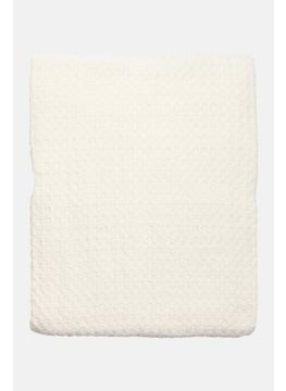 اشتري Recycled Cotton Multipurpose Jacquard 220 x 240 cm, Off White في السعودية