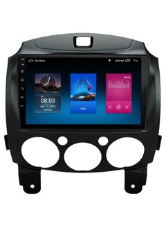 Buy Android Car Stereo for Mazda 2 2007-2014 8GB RAM 128GB ROM Support SIM Card, Carplay, Mirror Link Wi-Fi BT, Radio GPS Navigation, 9 Inch IPS Touch Screen with AHD Camera Included in UAE