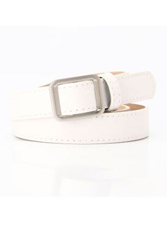 Buy Simple Needle-free And Hole-free Student Casual And All-purpose Decorative Belt 105cm  White in UAE