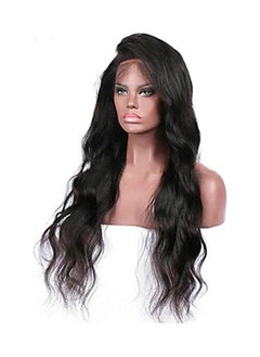 Buy long natural Brazilian fluffy hair wig, color black in Egypt