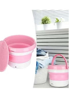 Buy 7L large Capacity Portable Foldable Mini Washing Machine Small Bucket Laundry Washer in UAE