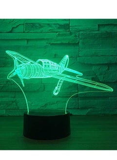 Buy 3D Multicolor Night Light USB Bedroom Home Decor 3D LED Desk Lamp 7/16 Colors Changing Yacht Shape Travel Multicolor Night Light Children Bedside Lighting Fixture Gifts in UAE