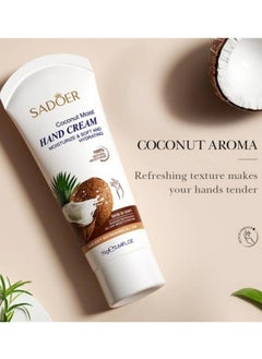 Buy Nourishing Coconut Oil Hand Cream Hydrating Moisturizing Prevent Dryness Hand Cream 75 g in UAE