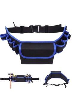 Buy Waist Tool Bag, Canvas Tool Pocket, Detachable and Adjustable Tool Pouch Bag for Electrician,Carpenter,Construction,Work Apron,Utility Belt in Saudi Arabia