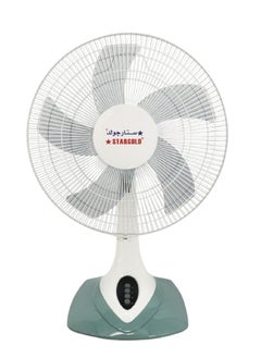 Buy 16 Inch 60W Electric Table Fan Low/Medium/High And 5 Blade Design Oscillating Fan in UAE