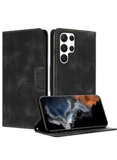 Buy Samsung Galaxy S24 Ultra Case, Wallet Case for samsung S24 Ultra 5G, Magnetic PU Leather Stand [RFID Blocking] Card Slot Folio Cover with TPU Shockproof Inner Shell Compatible with Galaxy S24 Ultra in UAE