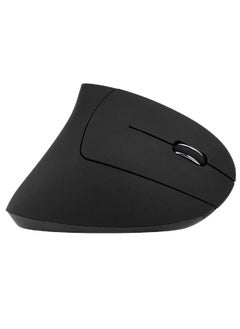 Buy Wireless Vertical Ergonomic Optical Mouse Black in UAE