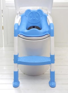 Buy Baby Potty Training Seat Children's Potty Baby Toilet Seat with Adjustable Ladder Infant Toilet Training Folding Seat in Saudi Arabia