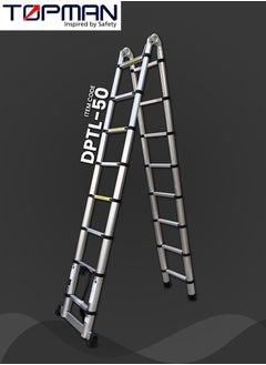 Buy Dual Purpose Telescopic Ladder 8 Steps in UAE