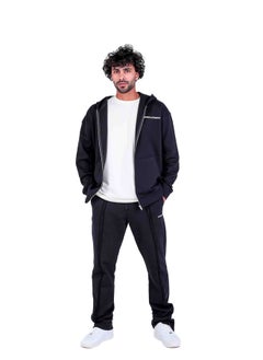 اشتري REGULAR JOGGERS WITH DECORATIVE FRONT STITCHING AND SIDE ZIP ON LEG في مصر