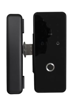 اشتري Robustline Electronic Smart Lock For Glass Door with 4 Function- Fingerprint, Mobile App, Passcode, Metal Key (2 YEARS WARRANTY) (RBSL4010B) - NO Drill Required في الامارات