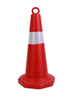 Buy Traffic Cone -66cm- High-Visibility Reflective Safety Cone with Durable Weather-Resistant Plastic, Non-Slip Base, and Easy Stackable Design for Road Safety, Construction and Traffic Management in Saudi Arabia