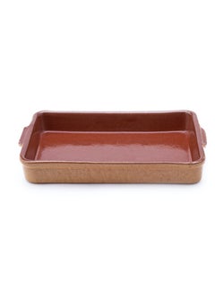 Buy Rectangular pottery tray size 20 in Saudi Arabia