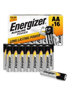 Buy Energizer AA Batteries, Alkaline Power, 16 Pack, Double A Battery Pack - Noon Exclusive in Saudi Arabia